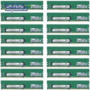 Mémoire intelligente HPE 128 Go (16 x 8 Go) DDR4 2666 MHz SR REG ECC 815097-B21 TVA 98 £ - Photo 1/3