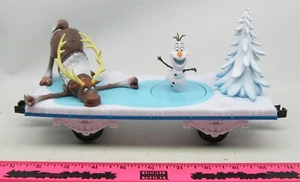 Lionel ~ Disneys Frozen Olaf & Sven Animated Flatcar Ready to Play *2019* - Bild 1 von 3