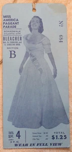 Admission Ticket to the 1951 Atlantic City Miss America Pageant - Picture 1 of 3