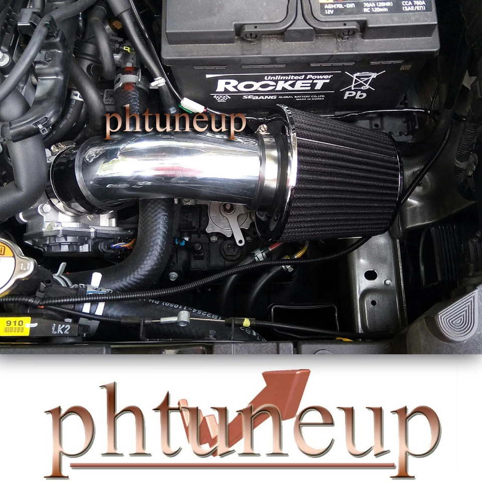KIT DE ADMISIÓN DE AIRE NEGRO SISTEMA para motor KIA SOUL 2.0 2.0L l4 2016 2017 Foto 1 de 1