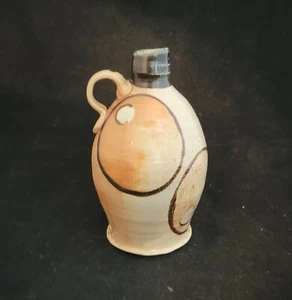 Bottiglia argilla gres cotto sale gettato a mano con ruota Ryan Dalman Pottery - Foto 1 di 9