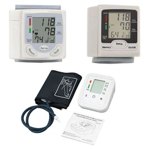 Digital LCD Display Wrist Blood Pressure Monitor Heart Beat Rate Measure - Picture 1 of 12