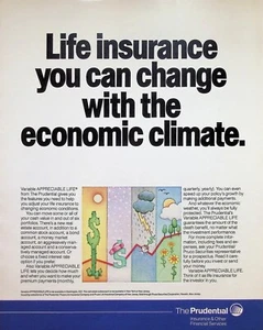 Anuncio impreso vintage años 80 ~ The Prudential ~ Seguro de vida que puedes cambiar con... - Imagen 1 de 1