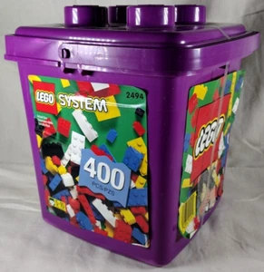 NEW & Sealed - Vintage LEGO Basic: Purple Bucket Set 2494, 400 pieces - Picture 1 of 4