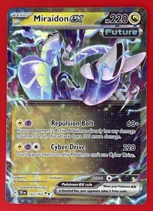 Pokémon JCC Miraidon Ex 122/162 Fuerzas Temporales Doble Raro Inglés 2024 Casi Nuevo - Imagen 1 de 2