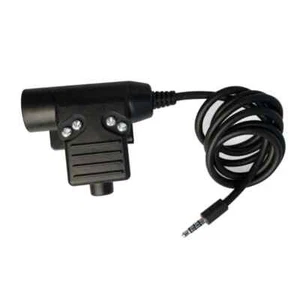 U94 PTT Zestaw słuchawkowy Adapter wojskowy do Z-Tactical do iPhone'a Wtyczka 3,5 mm - Zdjęcie 1 z 7