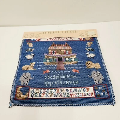 The Tapestry Patch Noah’s Ark 9x9 Animals Religious Noah Abc's Nursery Decor - Image 1 of 4
