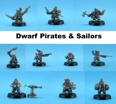 RAL PARTHA 28mm scale DWARF PIRATES DWARVES DW Multi Listing DND D&D UNPAINTED R