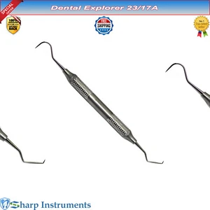 Dental Probe 23/17 Surgical Explorer Tartar Scraper Periodontal Double Ended Tol - Bild 1 von 4
