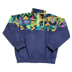 Vintage Fila Magic Line Embroidered Snap Fleece - XS - Picture 1 of 2