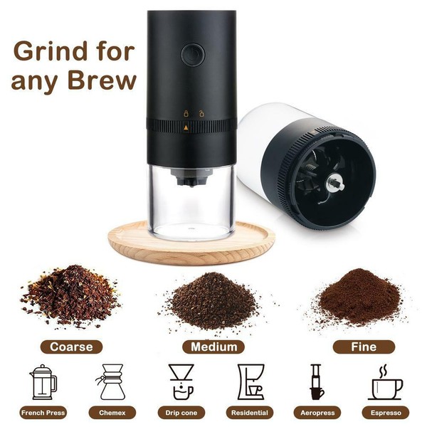 (black)Bicaquu Lightweight Grinder Portable Portable Grinder Ergonomically Photo Related