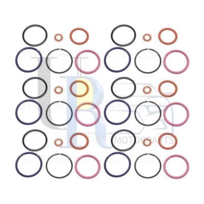 Kit de sellado de inyector de combustible 6 piezas para International Harvester 2554 1995-2000 2001 2002 Foto 1 de 2