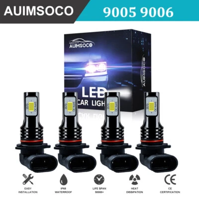 Para Chevrolet Colorado 9005 9006 2004 2005 faros LED haz alto-bajo 6000 k Foto 1 de 4