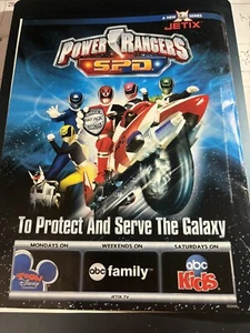 2005 Original Print Ad Of POWER RANGERS S.P.D. On Jetix 8 X 11 - Picture 1 of 5