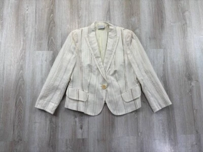 Womens blazer Akris Punto Size 16 Color Beige - Image 1 of 4