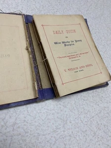 Book ~ Daily Guide or Wise Words for Young Disciples by T. Nelson / Sons, ca1887 - Picture 1 of 12