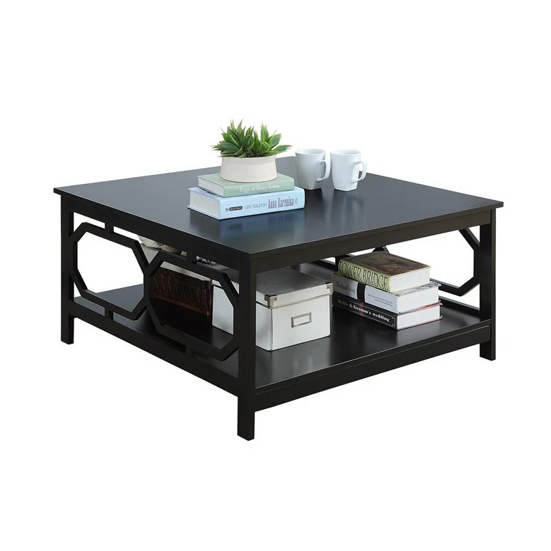 Convenience Concepts Omega Square 36" Coffee Table in Black