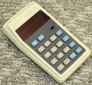 Vintage APF Mark 40 Electronic mini Calculator Red LED Display 1970s - Picture 1 of 6