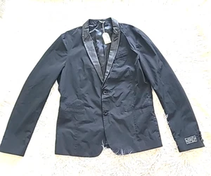 VTG NWT Diesel Sports Blazer Jacket Men’s Size Large J-Andris Black MSRP $357.99 - Picture 1 of 10