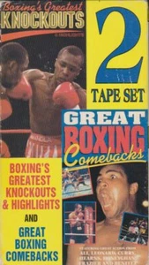 Boxing's Greatest Knockouts & Comebacks 2 tapes boxed set VHS FREE US SHIPPING - Picture 1 of 1