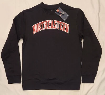 Sudadera Pullover Para Hombre Negra Northeastern Huskies Nombre Corto Polar Mediana Foto 1 de 4