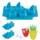 3D Haifischflossen Eiswürfel Haifisch Rückenflossen Hai Party Eiswürfelform 
