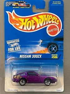 1996 Hot Wheels Nissan 300ZX Blue Card #506 Purple w/ 5SPs Mtflk - Picture 1 of 8