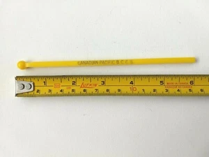 Vintage Cocktail Swizzle stick Bar CANADIAN PACIFIC BCCS Princess Liner Ship - Foto 1 di 3