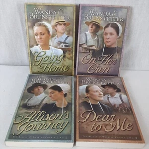 The Brides of Webster County Set of 4 Books by Wanda Brunstetter #1-4 Amish - Picture 1 of 10