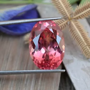 Natürlicher makelloser rosa Morganit 17,65 ct Ovalschliff zertifiziert loser Edelstein - Bild 1 von 6