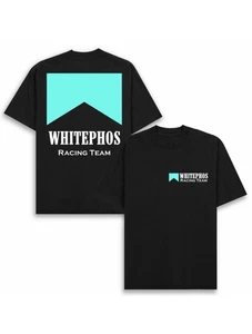 White Phosphor Tee Racing Team T-Shirt Black Baja Blast Teal 2025 Size XL - Bild 1 von 3