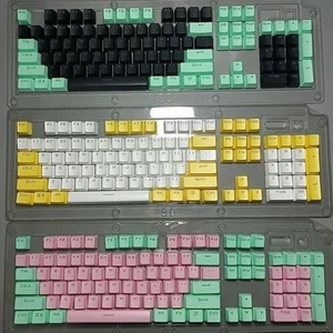 104Pcs Keyboard ABS Mechanical Backlit Keycaps For Gaming Cherry MX Key Caps New - Afbeelding 1 van 42