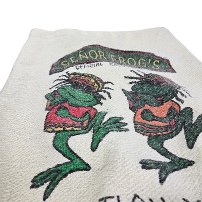 Mochila con cordón Senor Frogs Bolso de playa Mazatlán México Rasta Dreads Hippie  Foto 1 de 4