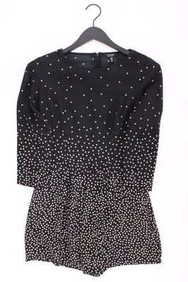 Bershka Kurzer Jumpsuit Regular Jumpsuit für Damen Gr. 38, M gepunktet schwarz - Bild 1 von 4