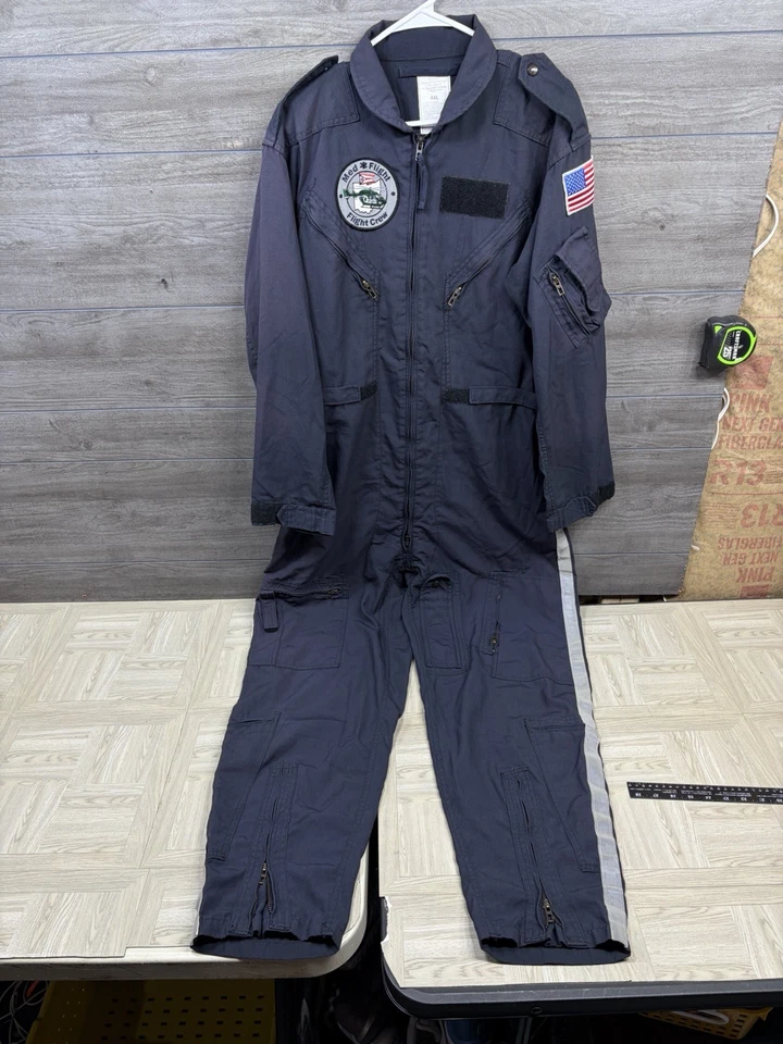 Aureus International Flight Suit 44 Long Nomex  Nomex Coverall Med Flight Crew - Image 1 of 4
