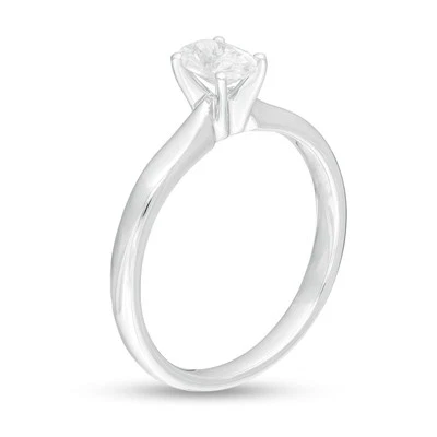 Oval Natural Diamond Ring White Gold - Image 1 of 4