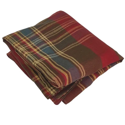 Vintage Ralph Lauren Plaid European Square Christmas Pillow Sham Cabin Cottage - Image 1 of 4