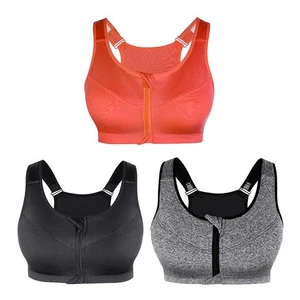 Ladies Sports Bra High Impact Workout Wear Gym Running Yoga Running - Picture 1 of 22