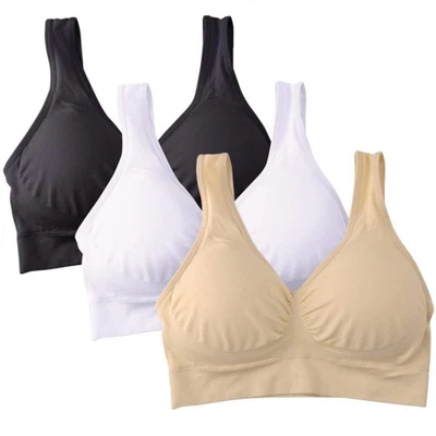 Women's 1/2/3-Pack Seamless Wireless Bra Sports Bras Comfortable Yoga Bra - Image 1 of 4