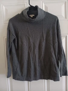 J.Jill Gray Sweater 100% Cashmere Turtleneck Size XS Petite - Picture 1 of 2