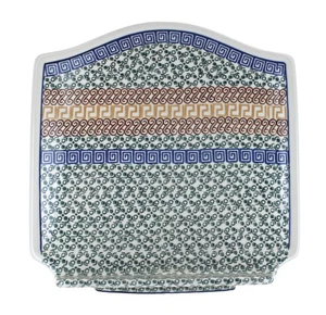 Soporte para libro de cocina Athena de cerámica polaca rosa azul - Imagen 1 de 2