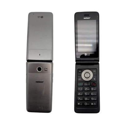 LG Exalt VN220 Verizon 4G LTE Flip Smartphone 5MP Camera Silver Not Working READ - Image 1 of 4
