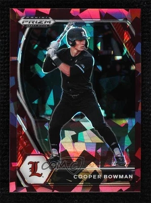 2021 Panini Prizm Draft Picks Burgundy Cracked Ice /23 Cooper Bowman #PDP122 - Image 1 of 2