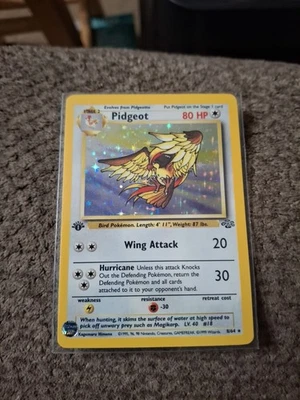 Pokémon TCG 1st Edition Pidgeot Jungle Holo Rare 8/64 Vintage WOTC MP - Image 1 of 2