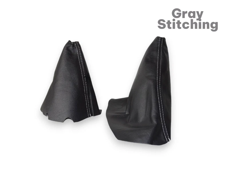 Bota de cambio de cuero real y freno eléctrico para Corvette C6 2005-2013 transmisión manual Foto 1 de 2