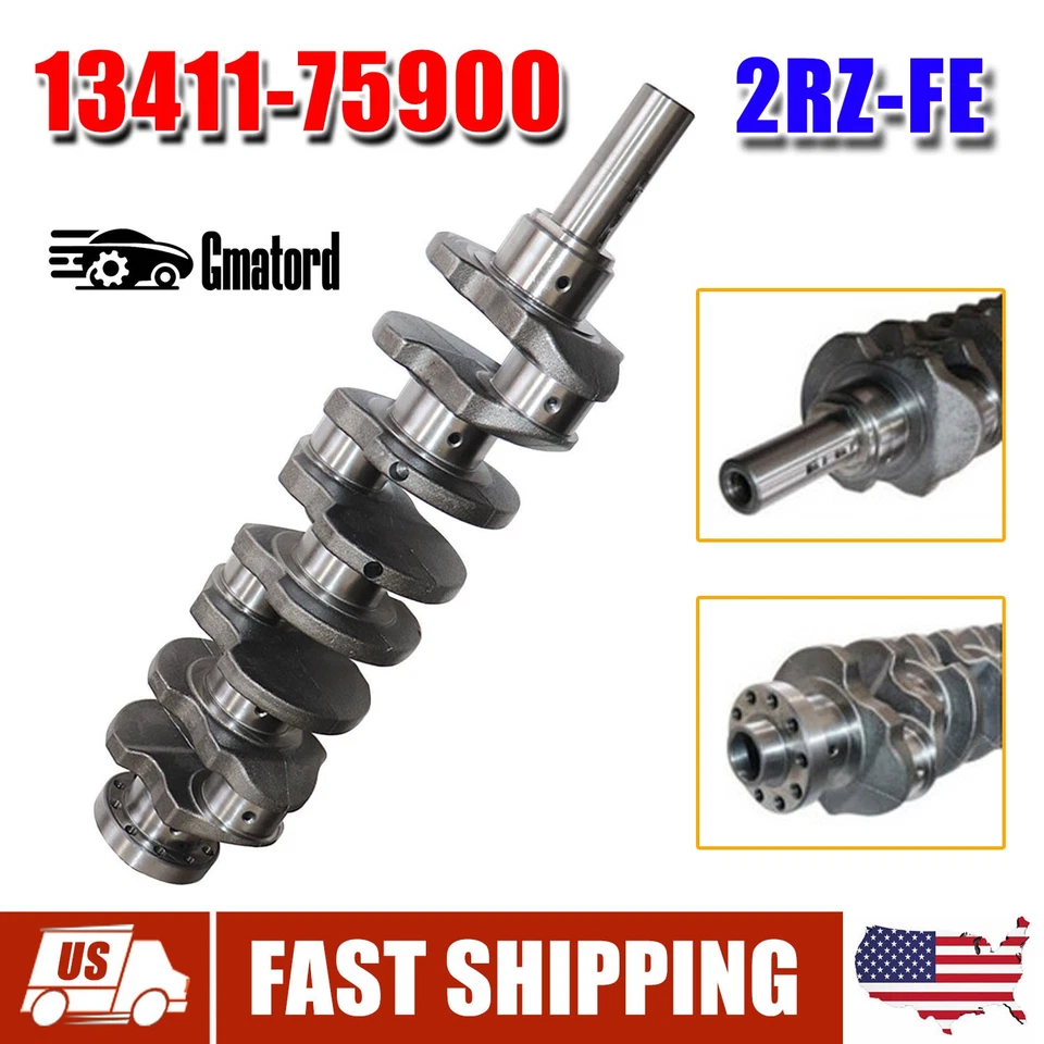 Engine Crankshaft 13411-75900 For 1995-2004 Toyota Tacoma RZN140 150 2.4L 2RZFE — 第 1/4 张图片