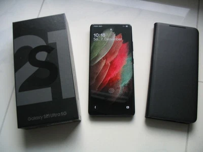 Samsung Galaxy S21 Ultra 5G - 128GB - Phantom Black (Ohne SIMLock), TOP Zustand - Bild 1 von 4
