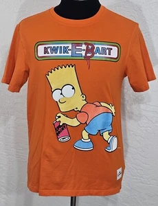 Vintage Bart Simpson T Shirt The Simpsons Vntg Mens Size Mediumbrare Felt Patch - Picture 1 of 10