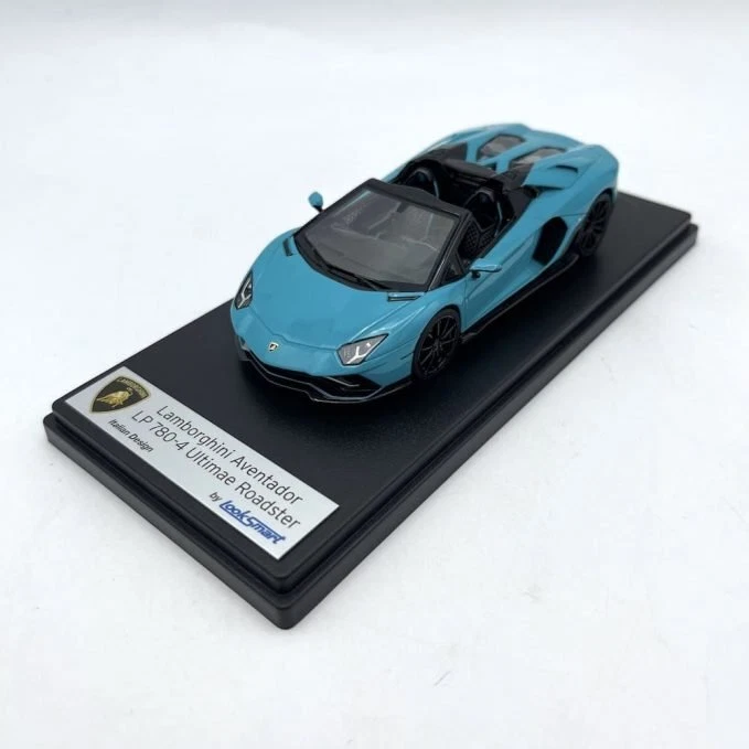 Modellino auto Looksmart 1/43 Lamborghini Aventador Ultimae Roadster Blu Glauco - Immagine 1 di 4