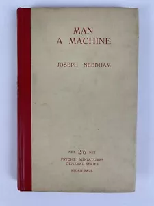 Man a Machine by Joseph Needham, Rare vintage 1927 miniature hardcover psych. - Picture 1 of 5